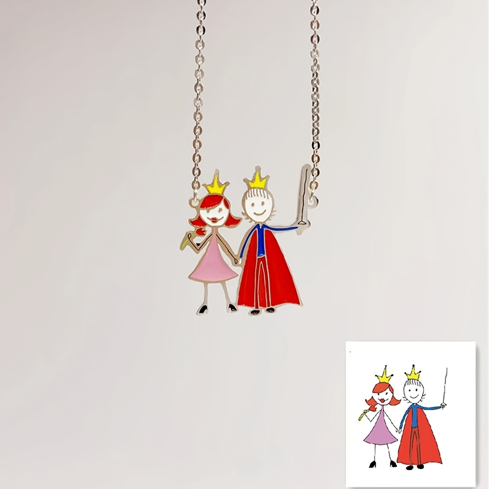 Kinder-Zeichnungsanhänger als  – Name Necklace Custom Bewertung und Preis