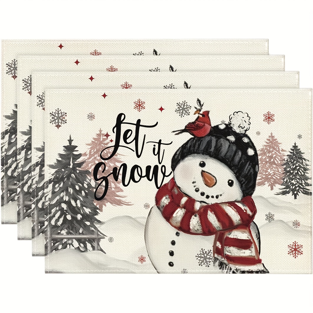 Rosa Weihnachtsbaum-Tischsets  – Family Tree Print Bewertung und Preis