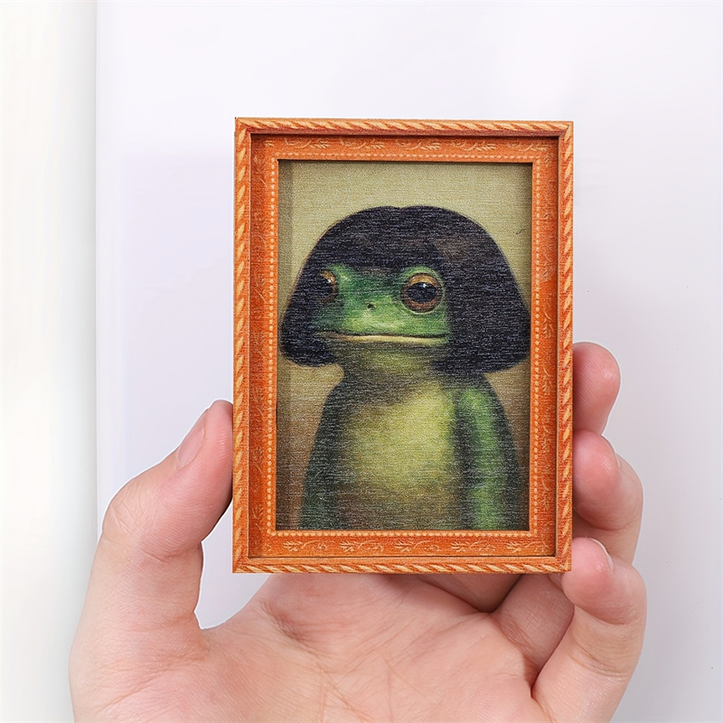 Mini Holz-Bilderrahmen Frosch  – Engraved Wood Frame Bewertung und Preis