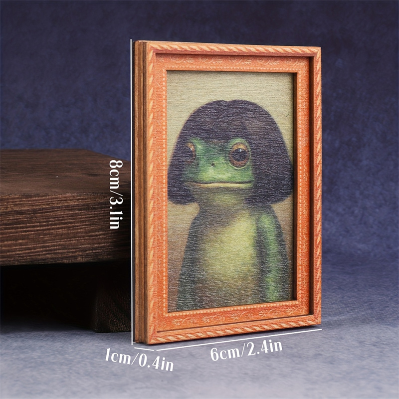 Mini Holz-Bilderrahmen Frosch  – Engraved Wood Frame Bewertung und Preis